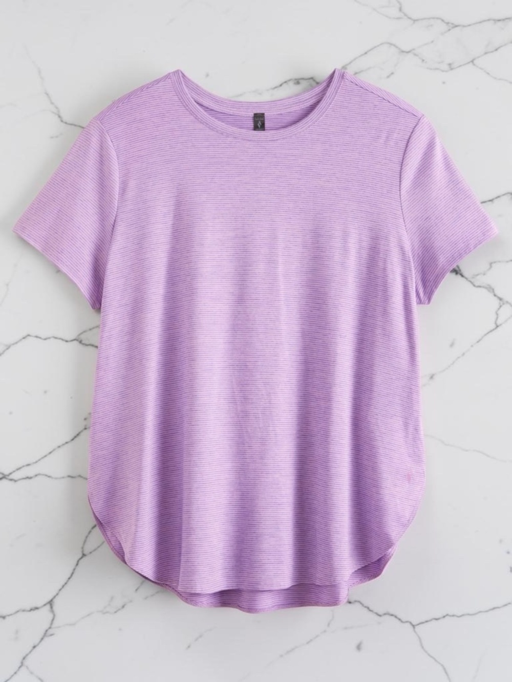 Skechers Go Dri Swift Stripe Tunic Tee - Purple